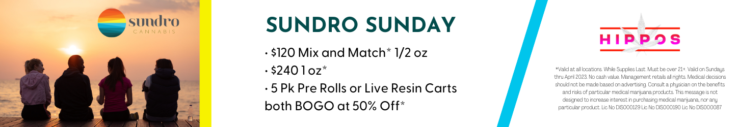 Sundro Sunday website header April 2023