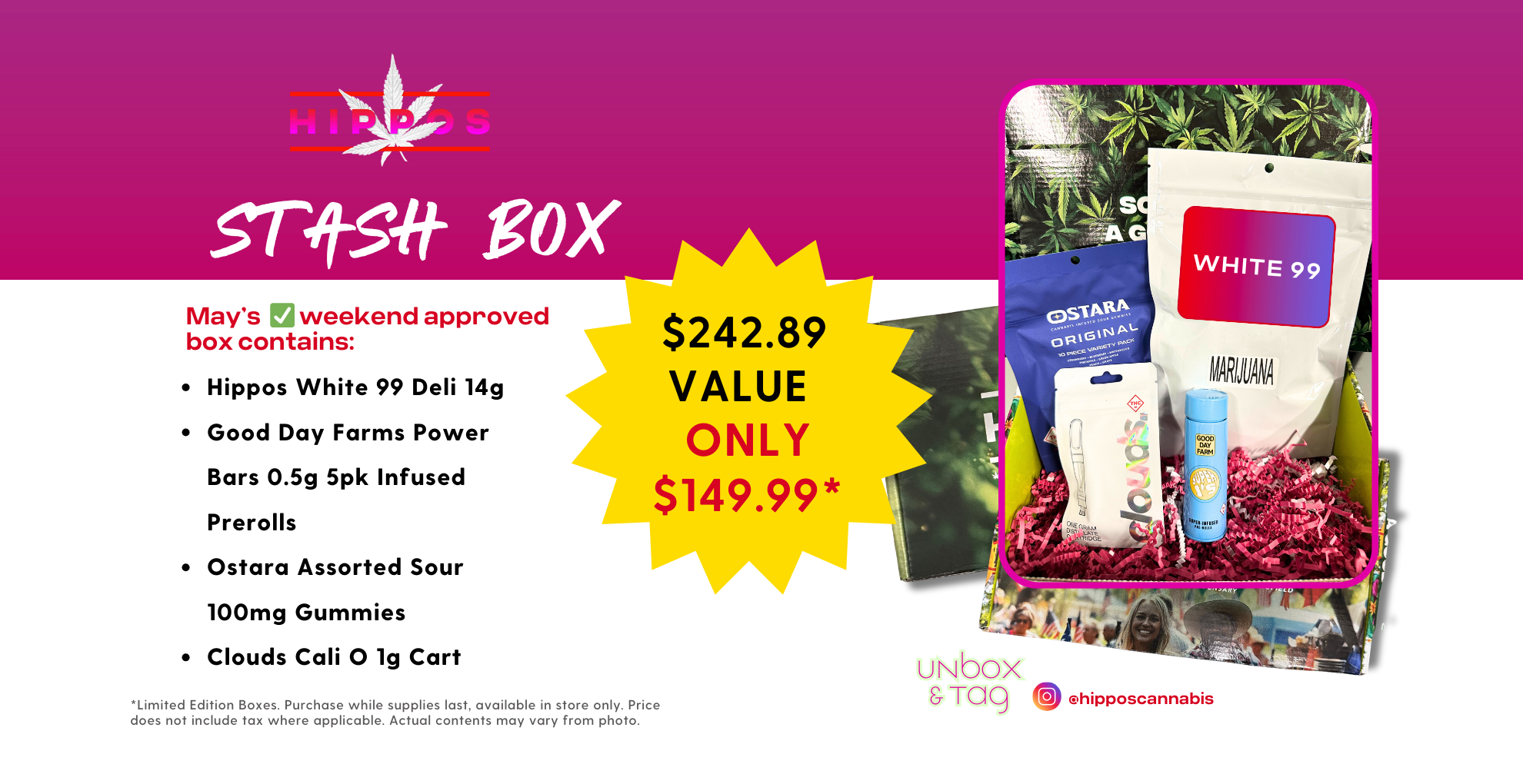 Hippos Stash Box MAY 2025 Hippos Stash Box MAY 2025