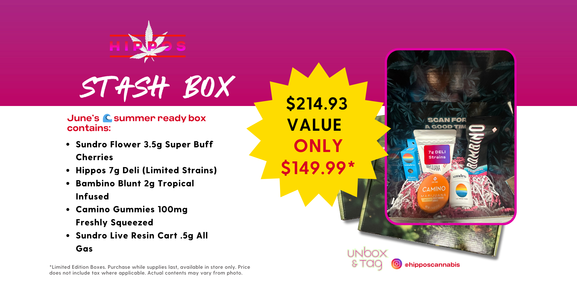 Hippos Stash Box June 2025 Hippos Stash Box June 2025